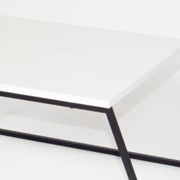 Decortie Pal Modern Coffee Table 88Cm Multipurpose Open Shelf White Living Room H 38Cm - thumbnail 6