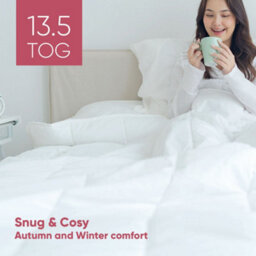 Lancashire Textiles Double Size Duvet 200 X 200 Cm  Hollowfibre Filling Polycotton Duvets 13.5 Tog Winter Duvet - thumbnail 5