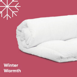Lancashire Textiles Double Size Duvet 200 X 200 Cm  Hollowfibre Filling Polycotton Duvets 13.5 Tog Winter Duvet - thumbnail 2
