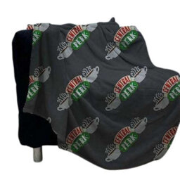 Friends Coffee Shop Fleece Blanket Dark Grey (150Cm X 100Cm) - thumbnail 4