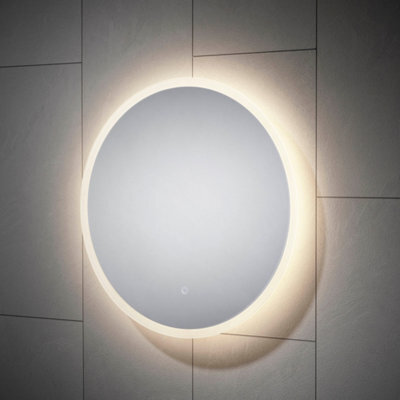 Sensio Como Mirror Round Wall-Mounted Bathroom & Wc Illuminated Modern Illuminated Mirror (H)60Cm (W)60Cm - image 1