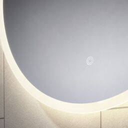 Sensio Como Mirror Round Wall-Mounted Bathroom & Wc Illuminated Modern Illuminated Mirror (H)60Cm (W)60Cm - thumbnail 3