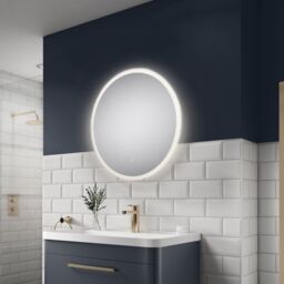 Sensio Como Mirror Round Wall-Mounted Bathroom & Wc Illuminated Modern Illuminated Mirror (H)60Cm (W)60Cm - thumbnail 5