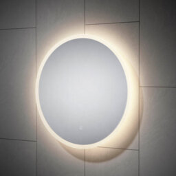 Sensio Como Mirror Round Wall-Mounted Bathroom & Wc Illuminated Modern Illuminated Mirror (H)60Cm (W)60Cm - thumbnail 1