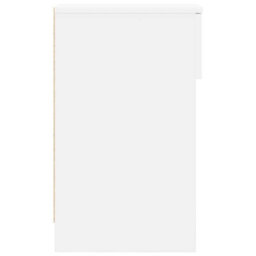 Berkfield Bedside Cabinet With Drawer White 20X36X60 Cm - thumbnail 6