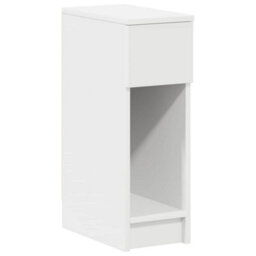 Berkfield Bedside Cabinet With Drawer White 20X36X60 Cm - thumbnail 2