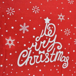 Shatchi Large Felt Santa Sack Snowman/snowflake Stocking Xmas Gifts Presents Printed Bag Merry Christmas, 5Pcs - thumbnail 5
