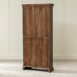 The Furniture Market French Hardwood Mahogany Stained Large Tall Bookcase - thumbnail 6