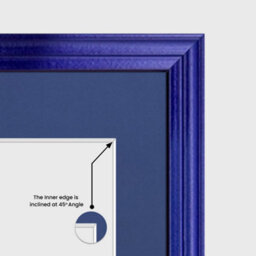 AK Frames 26X8 Purple Classic Multi Photo Frame With Blue Mount - Holds 5 Apertures (5X) 6X4 Photos - thumbnail 7