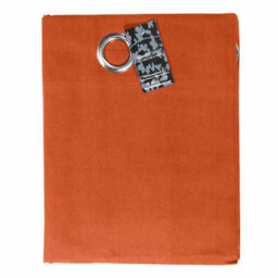 Homescapes Cotton Plain Burnt Orange Ready Made Eyelet Curtain Pair, 137 X 182Cm - thumbnail 4