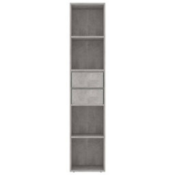 Vidaxl Book Cabinet Concrete Grey 36X30X171 Cm Engineered Wood - thumbnail 4