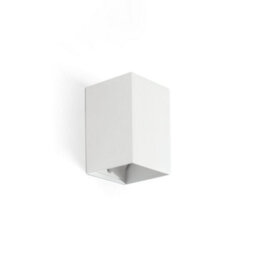 Luminosa Lighting Luminosa Lune Square Flush Wall Lamp White 1X Gu10 - thumbnail 1