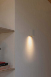 Luminosa Lighting Luminosa Lune Square Flush Wall Lamp White 1X Gu10 - thumbnail 2