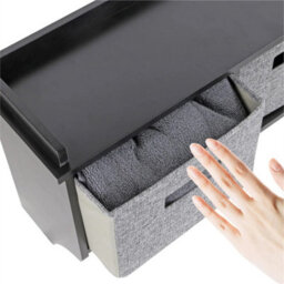 Wall Mounted Coat Rack Black Shelf - thumbnail 3