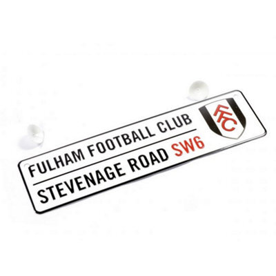 Fulham Fc Embossed Street Sign Black/white/red (One Size)