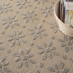 Cream Outdoor Rug, Optical/ (3D) Abstract Stain-Resistant Rug For Patio Decks, Modern Area Rug-239Cm X 300Cm - thumbnail 5