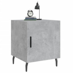 Berkfield Bedside Cabinets 2 Pcs Concrete Grey 40X40X50 Cm Engineered Wood - thumbnail 4