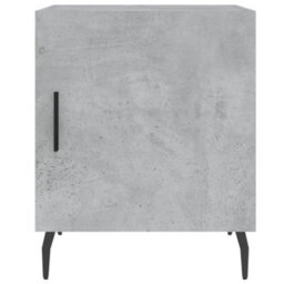 Berkfield Bedside Cabinets 2 Pcs Concrete Grey 40X40X50 Cm Engineered Wood - thumbnail 7
