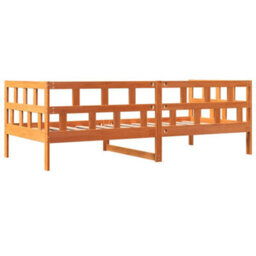 Berkfield Day Bed Without Mattress Wax Brown 80X200 Cm Solid Wood Pine - thumbnail 8