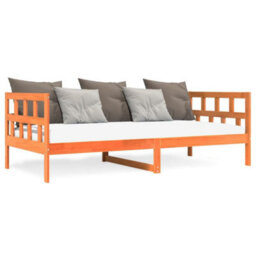 Berkfield Day Bed Without Mattress Wax Brown 80X200 Cm Solid Wood Pine - thumbnail 2
