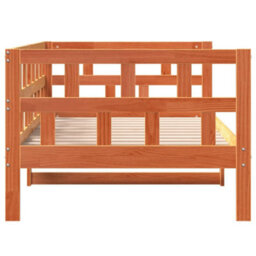 Berkfield Day Bed Without Mattress Wax Brown 80X200 Cm Solid Wood Pine - thumbnail 7