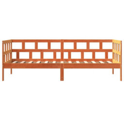 Berkfield Day Bed Without Mattress Wax Brown 80X200 Cm Solid Wood Pine - thumbnail 6
