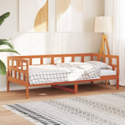 Berkfield Day Bed Without Mattress Wax Brown 80X200 Cm Solid Wood Pine - thumbnail 4