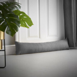 Luxury Living Velvet Chenille Draught Excluder 90Cm X 15Cm X 15Cm Slate
