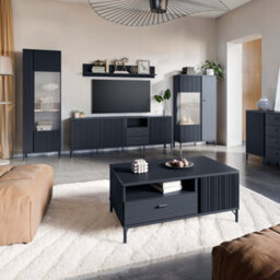 Furniture To Go Lusaka Coffee Table 2 Door 1 Drawer In Black Graphite - thumbnail 5