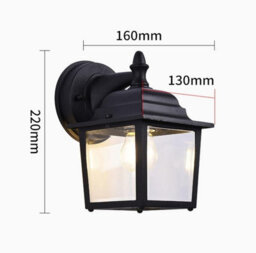 Wall Led Porch Outdoor Mounted Wall Light Retro Black Wall Lamp - thumbnail 2
