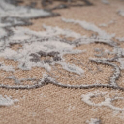 Loomed Neutral Beige Traditional Medallion Bordered Living Area Rug 120X170Cm - thumbnail 6