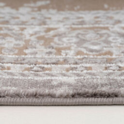 Loomed Neutral Beige Traditional Medallion Bordered Living Area Rug 120X170Cm - thumbnail 4