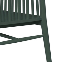 Statement Furniture Queensbury Bench With Back, Wooden Bench Seat - Bottle Green - thumbnail 6