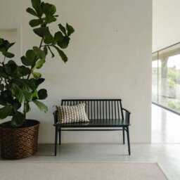 Statement Furniture Queensbury Bench With Back, Wooden Bench Seat - Bottle Green - thumbnail 8
