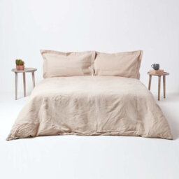 Homescapes Natural Linen Oxford Pillowcase, King - thumbnail 5