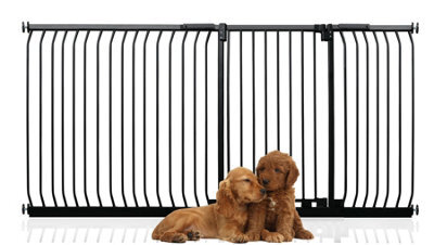 Bettacare Extra Tall Elite Dog Gate, 207Cm - 216Cm, Matt Black, Extra Tall 96.8Cm In Height, Pressure Fit Pet Gate - image 1