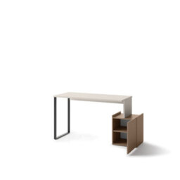 Arte Spacious Cashmere & Truffle Desk H770mm W1630mm D550mm - Modern Design With Storage - thumbnail 2