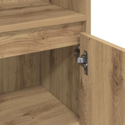 Berkfield 3 Piece Bathroom Furniture Set Artisan Oak Engineered Wood - thumbnail 9
