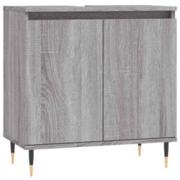 Berkfield Industrial Bathroom Cabinet Grey Sonoma 58X33X60 Cm Engineered Wood - thumbnail 1