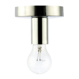Happy Homewares Polished Chrome Ceiling Or Wall Light Fitting For Industrial Style Light Bulbs - thumbnail 4