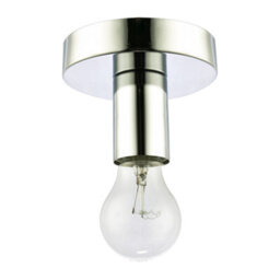 Happy Homewares Polished Chrome Ceiling Or Wall Light Fitting For Industrial Style Light Bulbs - thumbnail 1