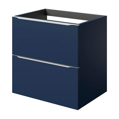 GoodHome Imandra Compact Matt Blue Wall-Mounted Bathroom Cabinet (H) 600mm (W) 600mm - image 1