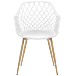 Beliani Set Of 2 Dining Chairs Nashua White - thumbnail 5