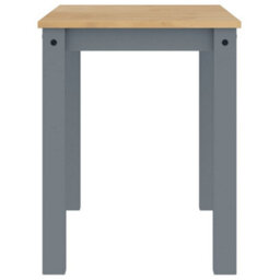 Berkfield Dining Table Panama Grey 117X60X75 Cm Solid Wood Pine - thumbnail 5