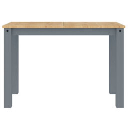 Berkfield Dining Table Panama Grey 117X60X75 Cm Solid Wood Pine - thumbnail 4