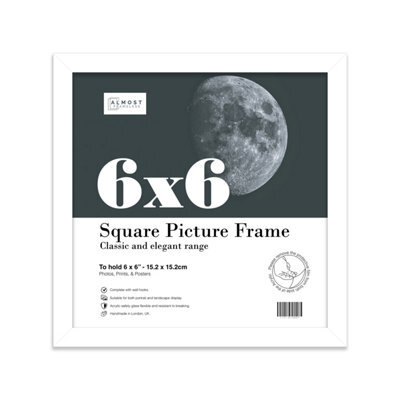 6X6 White Picture Frame (15.2 X 15.2Cm) Poster, Photo, Artwork, Gallery Wall Or Print - image 1