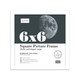 6X6 White Picture Frame (15.2 X 15.2Cm) Poster, Photo, Artwork, Gallery Wall Or Print - thumbnail 1