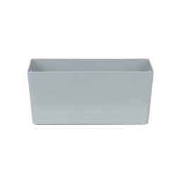 Wham 5X Plastic Studio Basket 4.02 Rectangular Home & Office Storage Basket, 25 X 17 X 11Cm, 3.9L (Cool Grey) - thumbnail 2