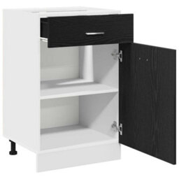 Walplus Drawer Cabinet Black Oak 50 X 46 X 81.5 Cm Engineered Wood - thumbnail 5