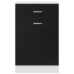 Walplus Drawer Cabinet Black Oak 50 X 46 X 81.5 Cm Engineered Wood - thumbnail 7